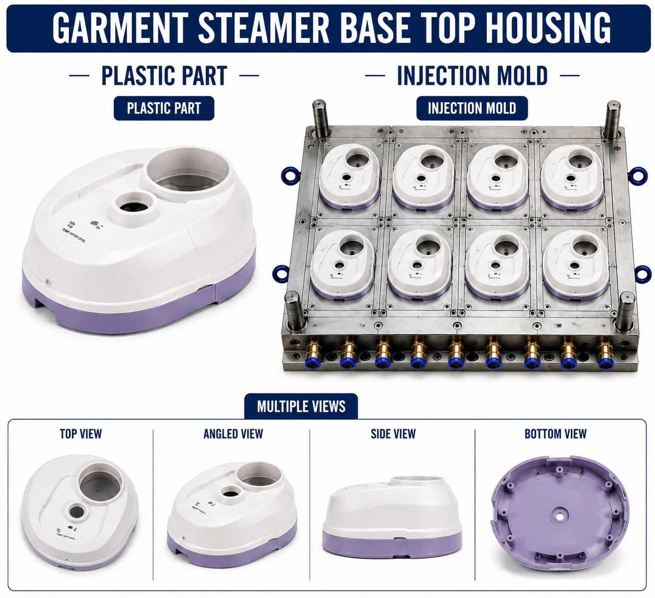 Garment Steamer Plastic Base Top Housing Mould and Moulding Service